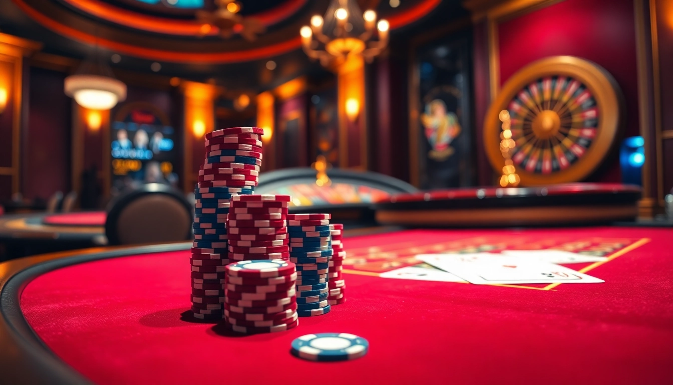 Experience exciting gameplay at u888 with a high-stakes poker table and vibrant casino atmosphere.